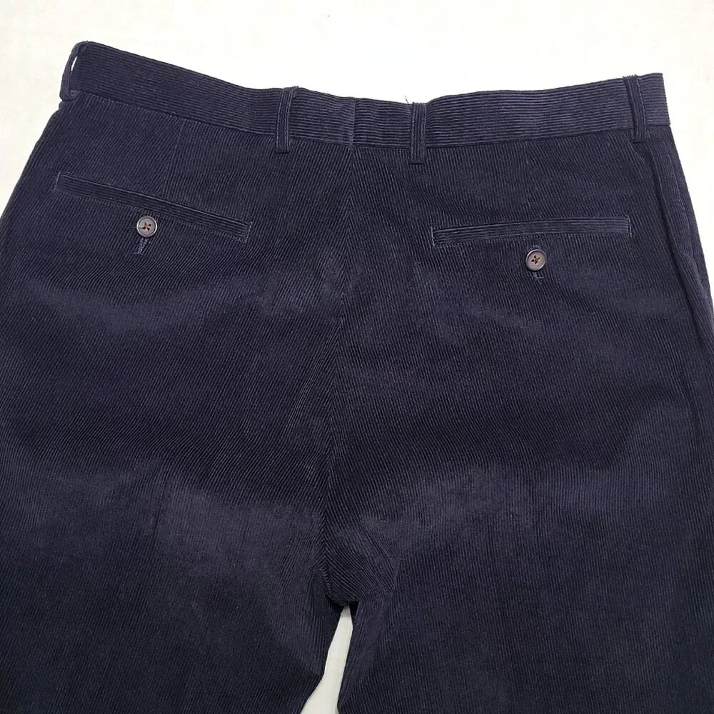 Lauren Ralph Lauren Fine Wale Corduroy Pants Mens 33W x 32L Navy